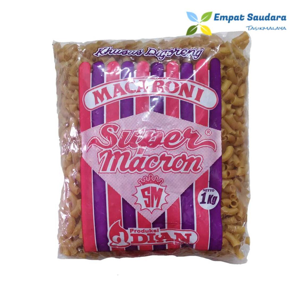 Makaroni Goreng Merk Super Macron Kemasan 1 Kg Makaroni Mekar Shopee Indonesia