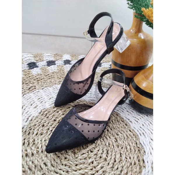 Selop Heels Kaca