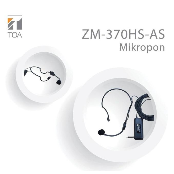 TOA ZM-370HS-AS Headset Microphone Imam Masjid Mic Bando Jepit Kepala