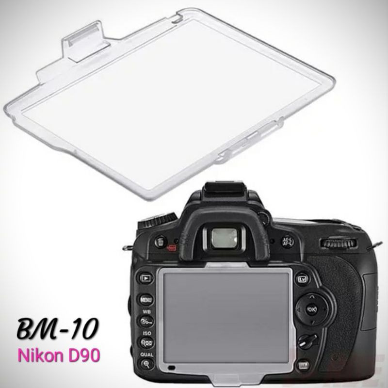 Cover Lcd Nikon D90 cover lcd BM-10 pelindung lcd kamera nikon d90 mika Lcd bening nikon BM10