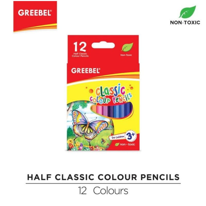 

PENSIL WARNA GREEBEL CLASSIC 12 WARNA PENDEK