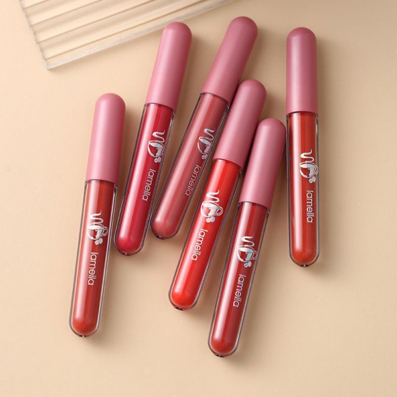 Omg LAMEILA Lip Glaze Matte Premium Colors Lip Gloss Cream Tint Waterproof Original