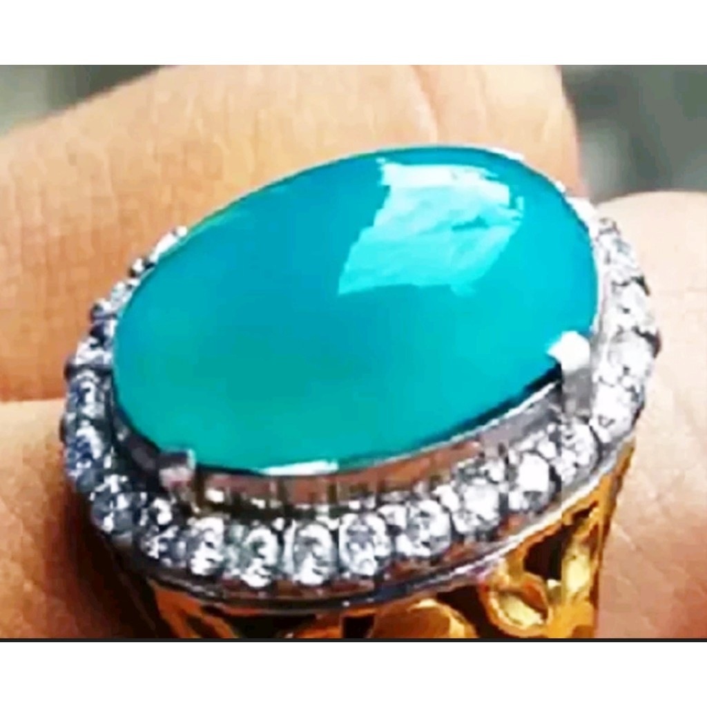 BACAN DOKO bacan gulau bacan super bacan murah bacan natural batu akik batu bacan  size 14,5mm