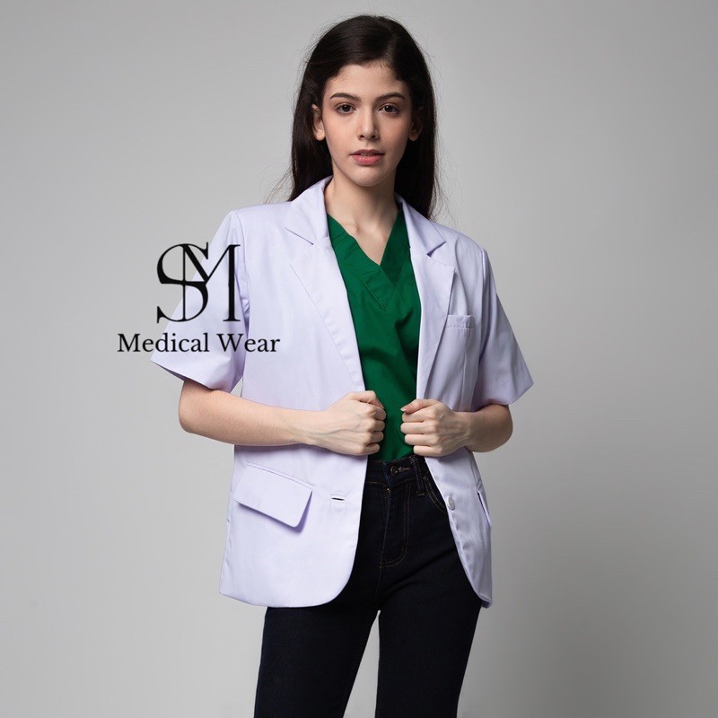 JAS DOKTER WANITA LENGAN PENDEK SNELI DOKTER BLAZER MEDICAL ONLINE