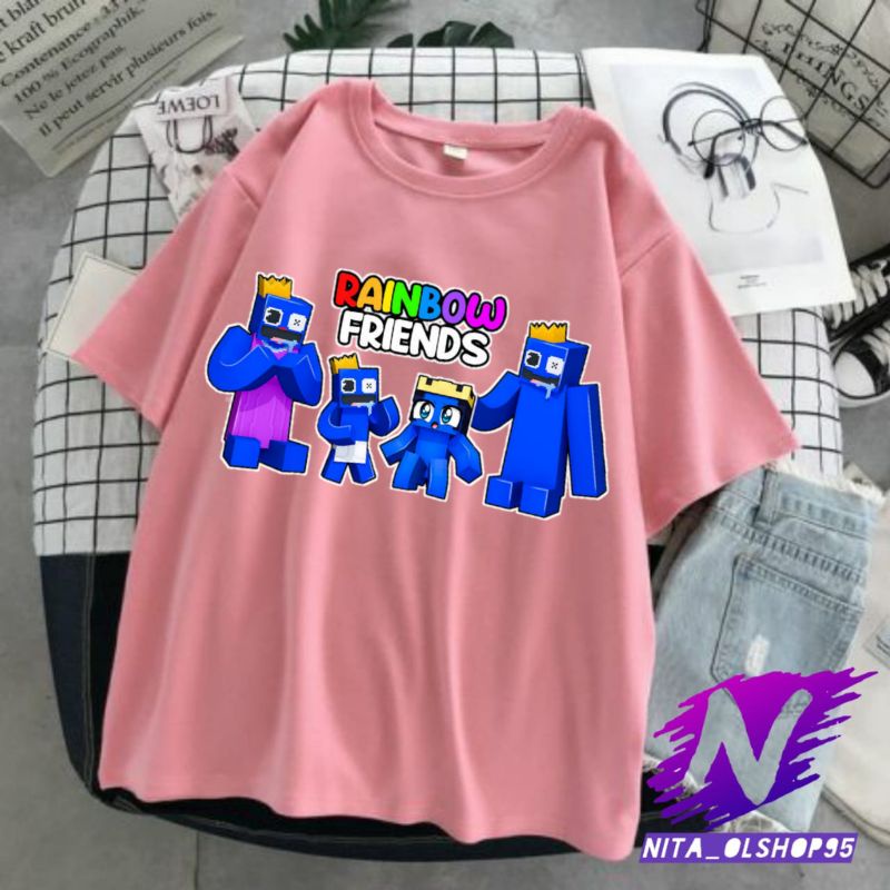 kaos anak rainbow friends baju anak rainbow friend roblox terbaru minecraft