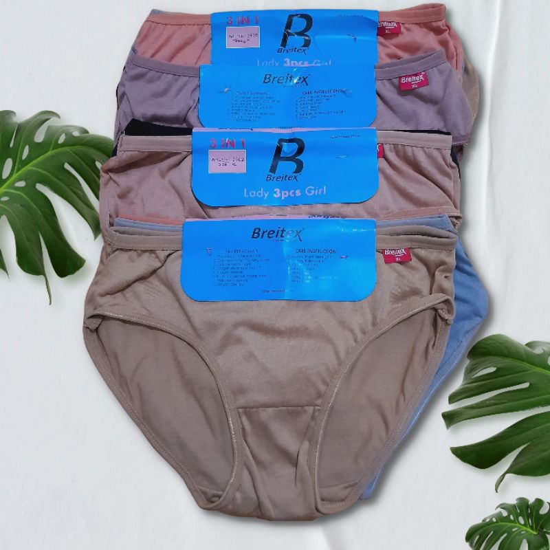 3pcs Cd celana dalam wanita Merk Breitex