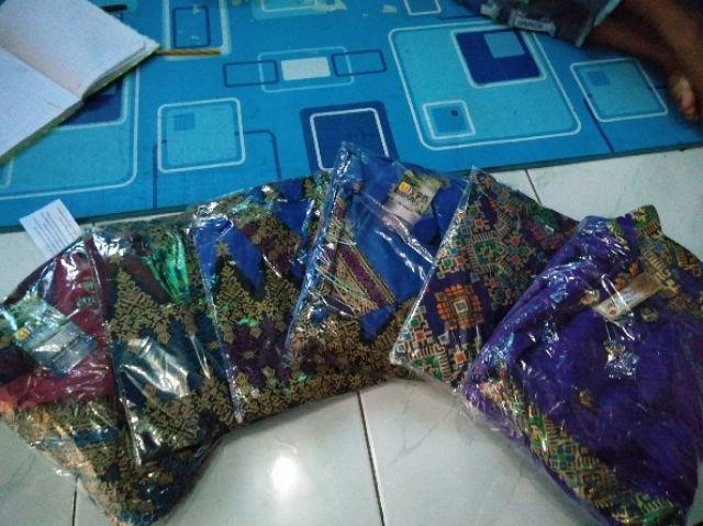 Syafin Batik - Couple Kebaya Gamis Ziggy Krikil Catur Sarimbit Atasan Batik Modern Seragam Kencana