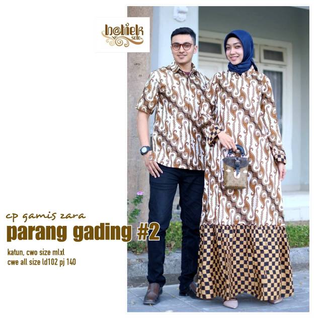 Couple batik parang gading