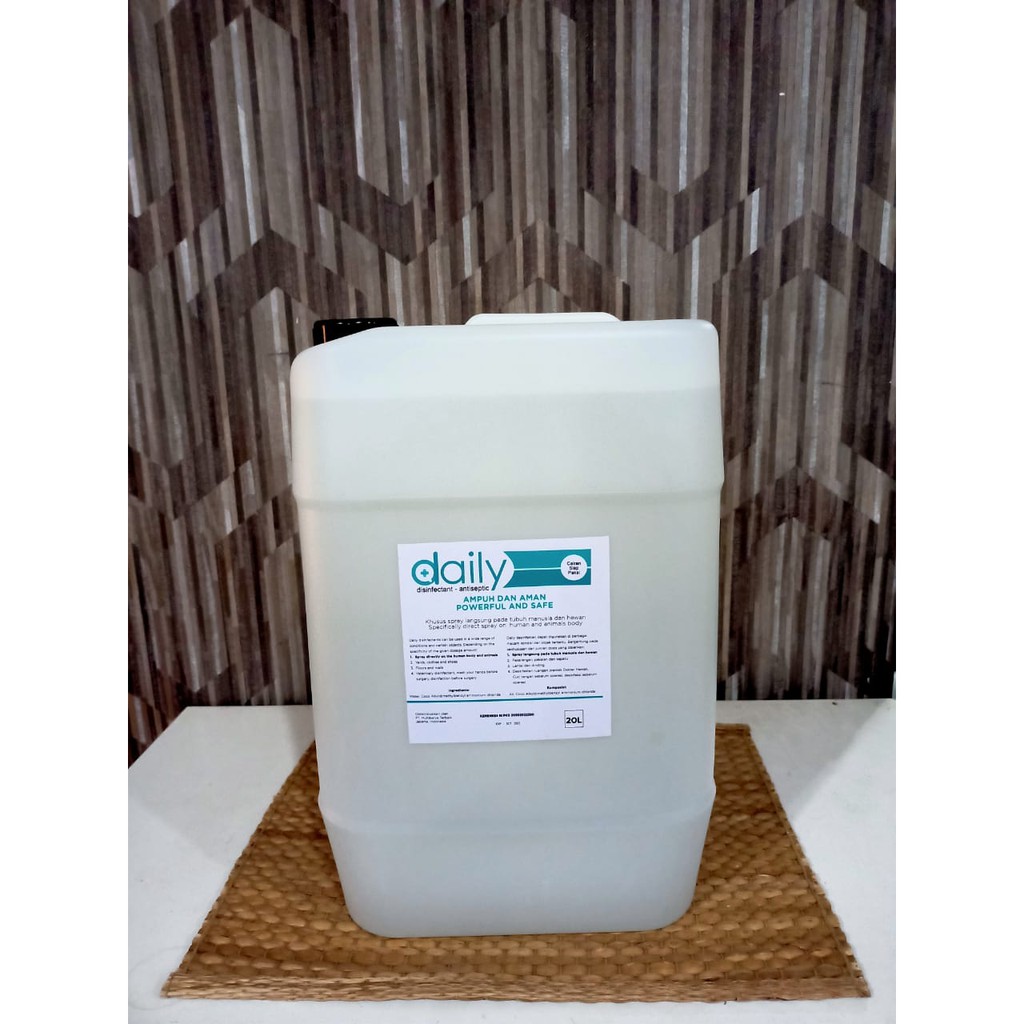 DESINFEKTAN DISINFEKTAN DAILY REGULER ANTISEPTIC 20 LITER ANTI VIRUS READY TO USE