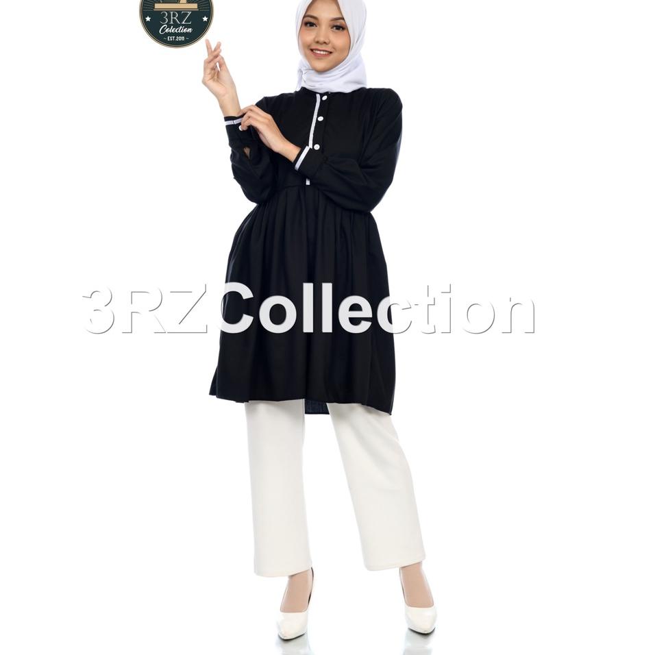 Tunik Putih Wanita Baju Tunik Putih Lis Hitam Pns Seragam Putih Pns Wanita Baju Putih Tunik Navy Tun