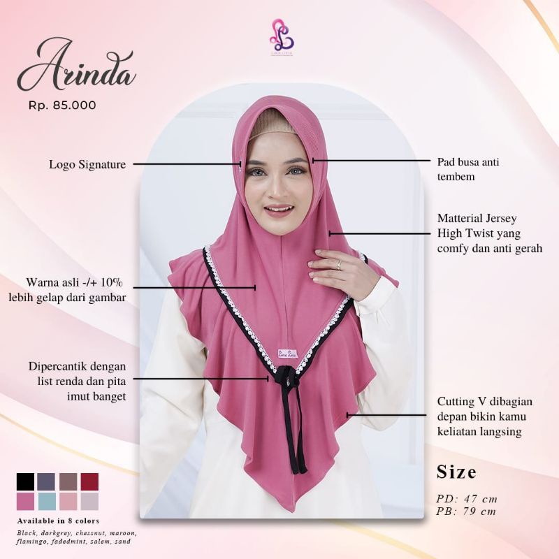 HIJAB ARINDA ORI BY LINALIVIA/LINALIVIA HIJAB