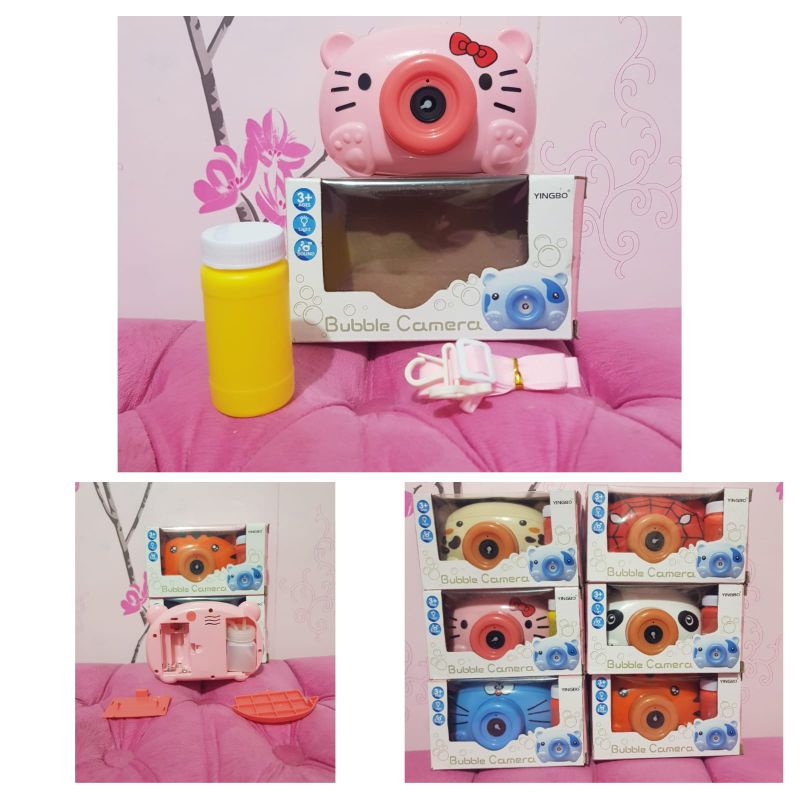 Mainan bubble kamera kluar balon busa - gelembung kamera bubble lucu