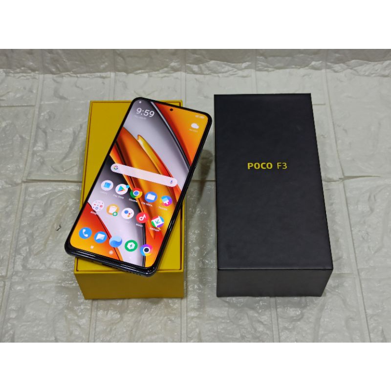 Poco F3 8/256gb Hitam Mulus Bekas Pakai