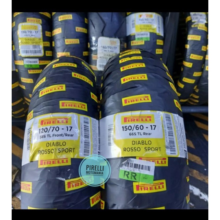 PAKET BAN PIRELLI DIABLO ROSSO SPORT 120/70-17 & 150/60-17