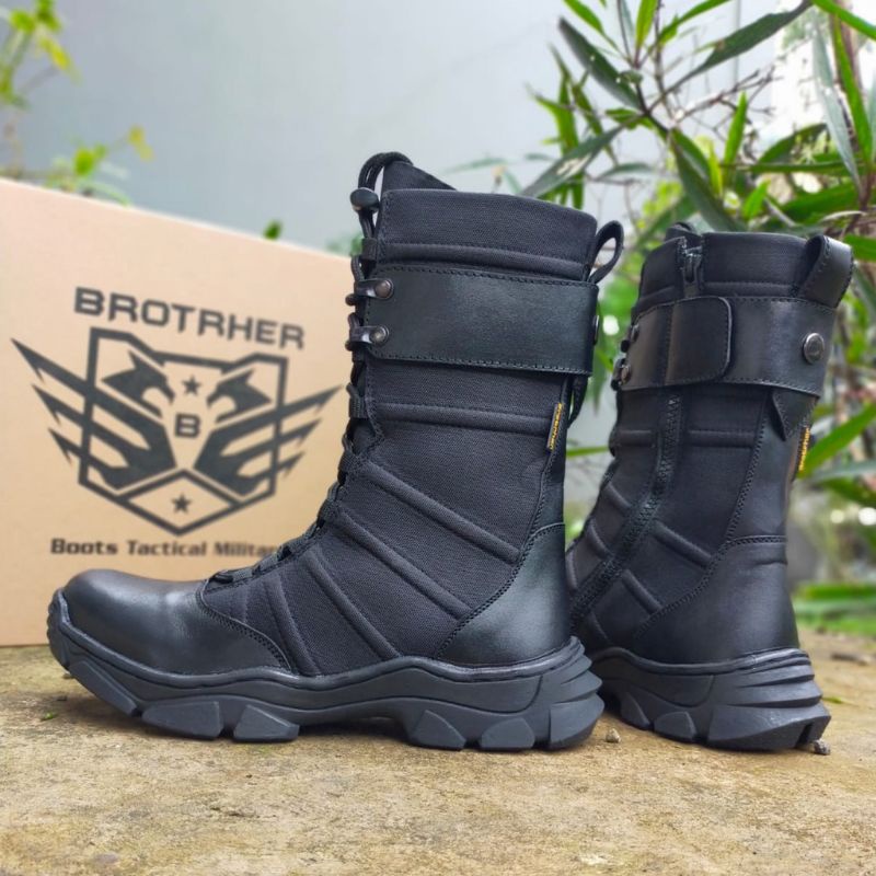 SEPATU PDL NEW NINJA BRAVO BROTRHER KULIT SAPI ASLI SEPATU PDL DINAS LAPANGAN TNI POLRI SECURITY SATPAM SEPATU BOOTS PRIA WANITA