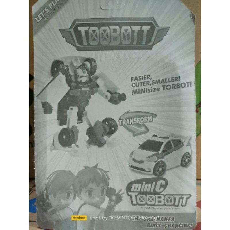 mainan MOBIL polisi bisa berubah menjadi robot / ST 24 RB 26 TOOBOTT MINI C / POLICE CAR