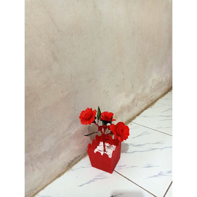 Bunga Mawar Akrilik
