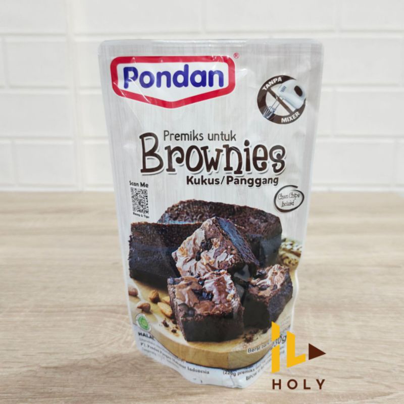 

Pondan Brownies Kukus / Panggang 230gr