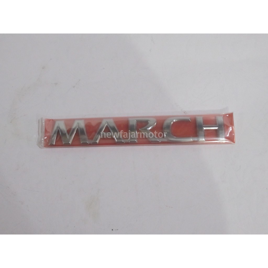 Emblem Nissan March Belakang MARCH Original