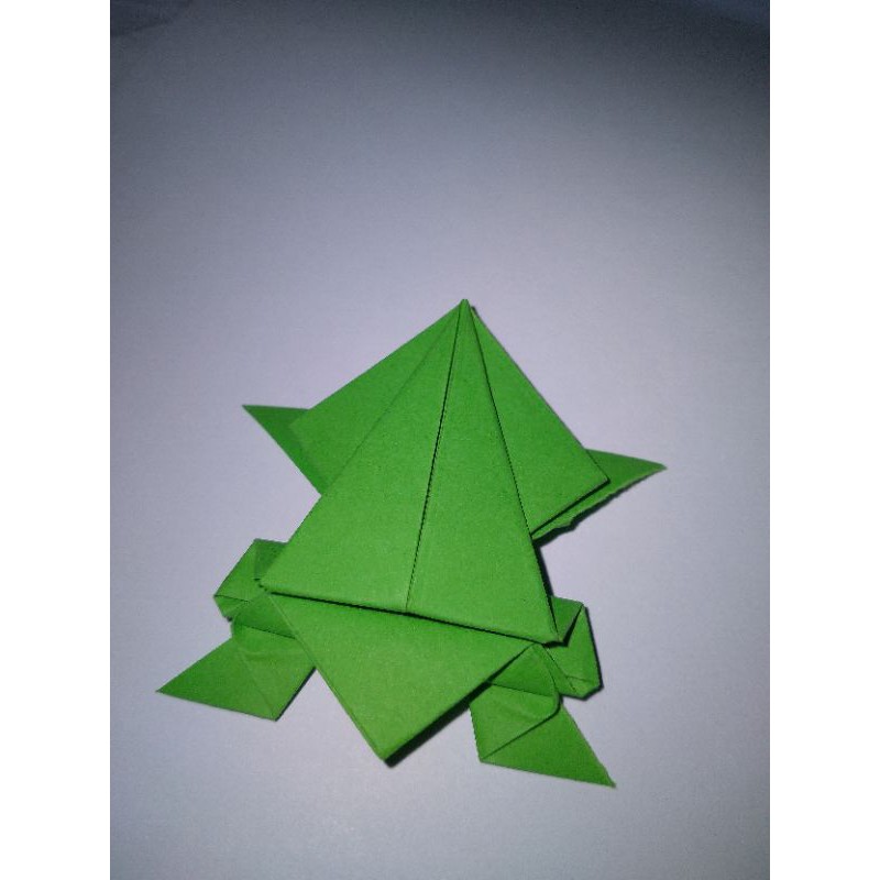 

origami animal 3D hewan katak/kodok/frog seni melipat kertas