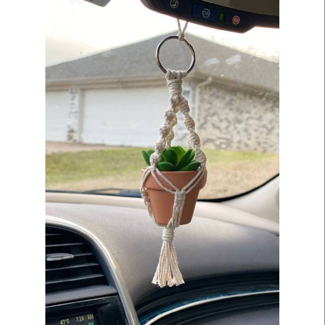 READY STOK) macrame pot gantung/ Macrame plant hanger (POT 051)