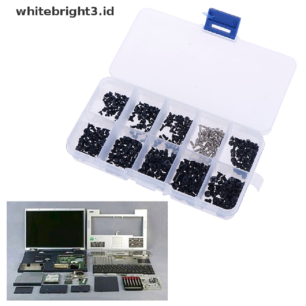 (whitebright3.id) 500pcs / set Sekrup m2.3 m3 universal Untuk laptop / Komputer