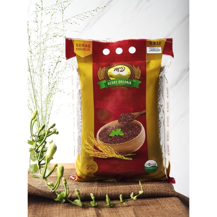 

MD ORGANIC RED RICE PECAH KULIT / BERAS MERAH ORGANIK PECAH KULIT 2KG