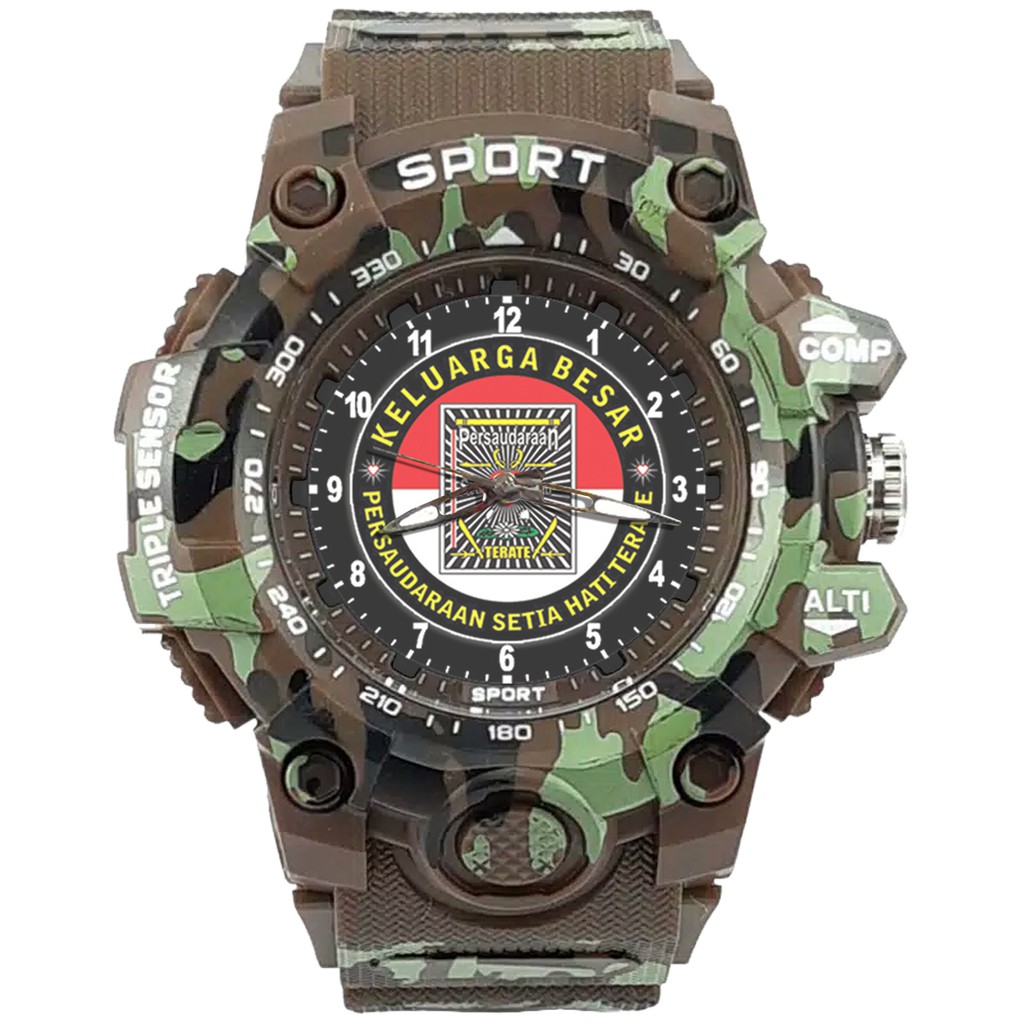 {Istimewa} Jam Tangan PERSAUDARAAN SETIA HATI TERATE - SH 18 Coklat Army Water Resistant