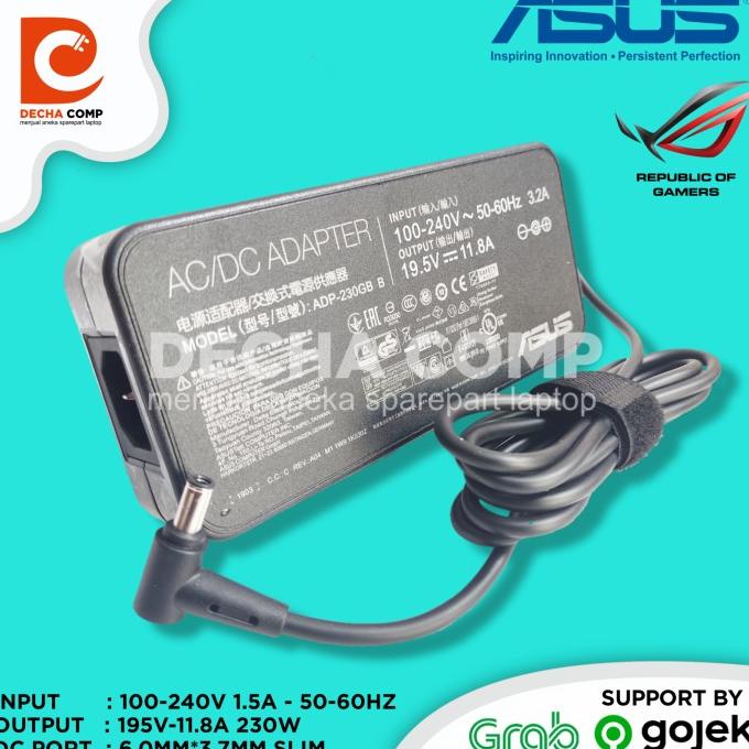 adaptor charger asus tuf gaming a15 fx506ui fx506iv fx506 19 5v 11 8a