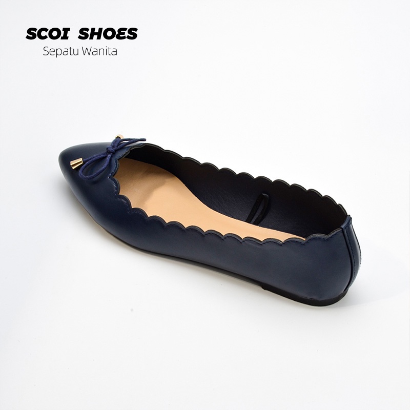 Sepatu Flatshoes Wanita Baru Nyaman Kasual Bahan Lembut  Sol Non-Slip Korea Fashion Wanita Import