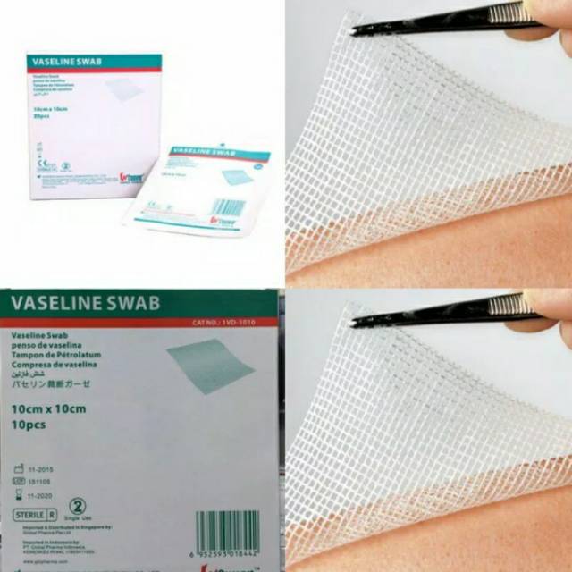 VASELINE SWAB 10cm × 10cm / Kasa Steril VASELINE SWAB