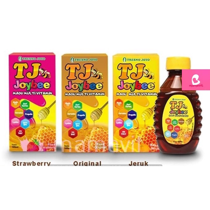 Madu TJ Joybee / madu multivitamin plus 100 ml original jeruk strawberry