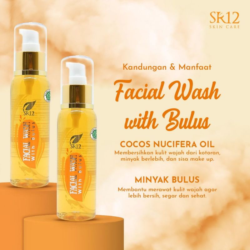Facial Wash Sabun Mandi Cair Cuci Pencuci Sr12 Skincare Pembersih Wajah Muka Pria Wanita Ampuh Mengh