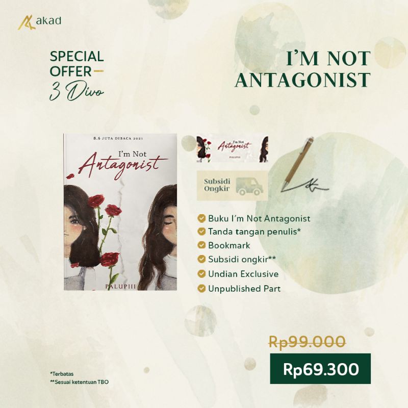 Novel I'm Not Antagonist , Ayo putus , Gemaya #spesialover3diva