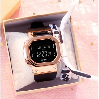 JAM TANGAN DIGITAL RUBBER PRIA WANITA GROSIR MURAH KARET SPORT LED JAM