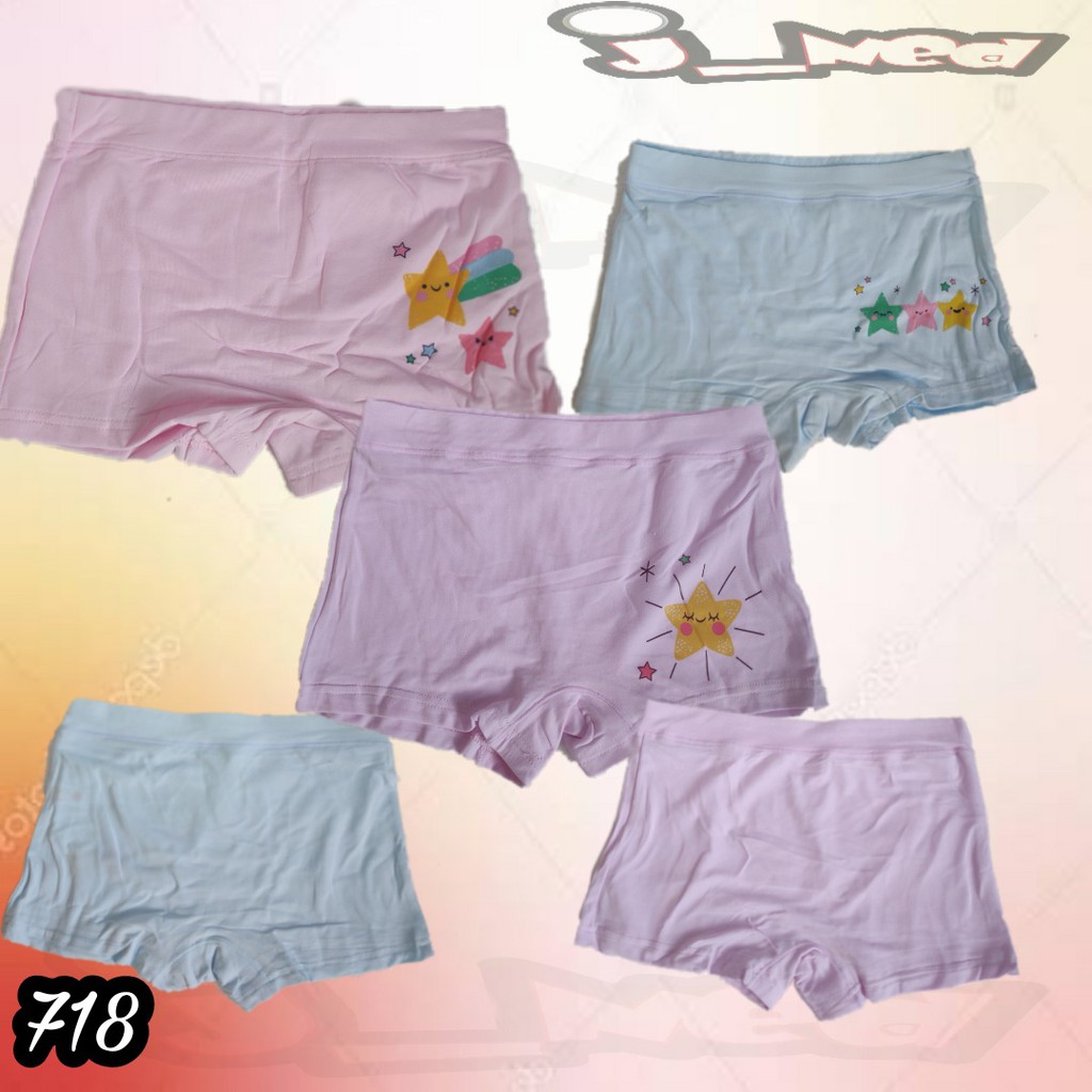 J718 SOREX KIDS GIRL CD CELANA DALAM BOXER ANAK CEWEK PEREMPUAN ART MA 550