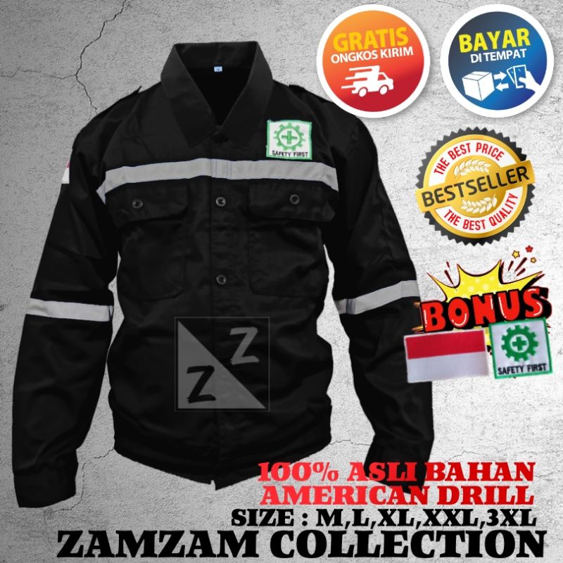 BAJU SAFETY KATELPAK WERPAK KEMEJA SERAGAM SAFETY KERJA TEHNIK LAPANGAN BAJU SAFETY LENGAN PANJANG BAJU SAFETY K3 BAJU SAFETY PROYEK BAJU SAFETY TAMBANG BAJU SAFETY KEREN BAJU SAFETY WELDER BAJU SAFETY MEKANIK