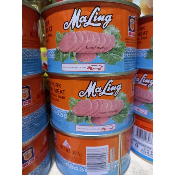 

Maling Kaleng TTS 397gram/ Canned Pork Luncheon Meat Ham 397gram