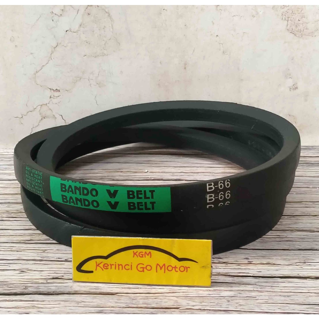 BANDO VAN BELT B-66 V BELT TALI KIPAS B66 FAN BELT VANBELT POLOS B-66