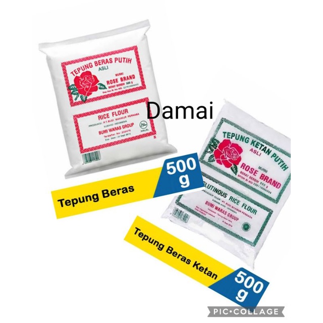 

[live] tepung ketan tepung beras rose brand 500gr