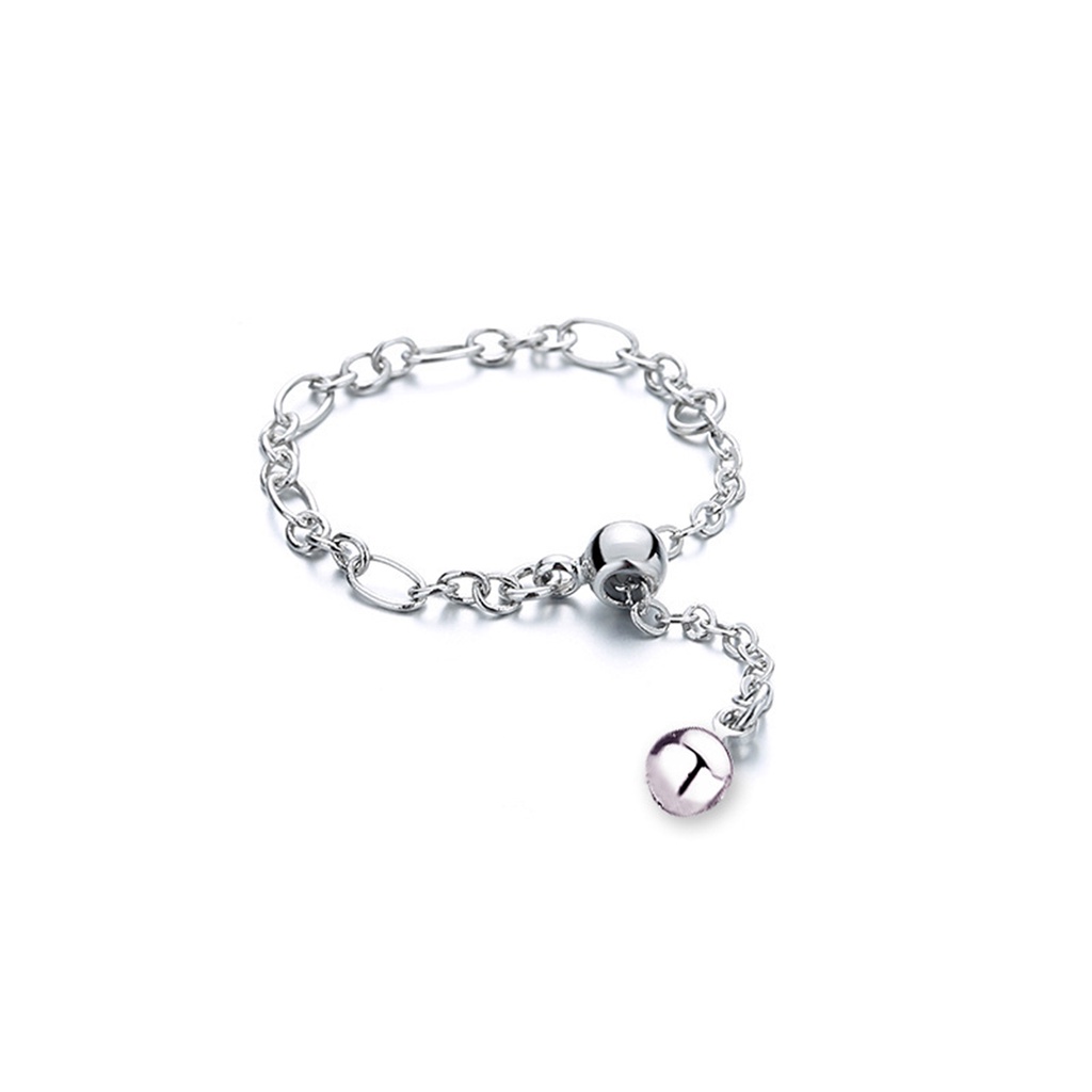 1pc Cincin Rantai Tarik Bentuk Hati Untuk Wanita