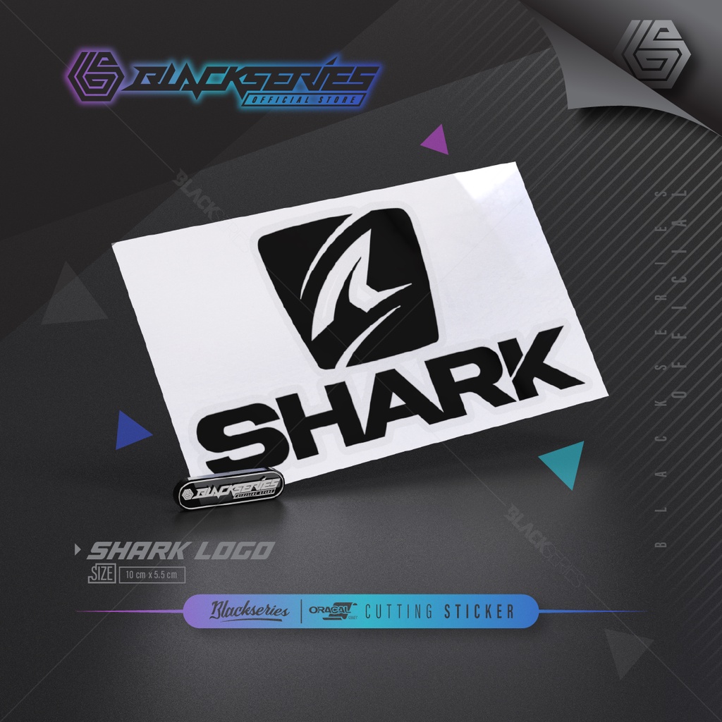 Stiker Shark | Stiker Helm Shark | Cutting Sticker Shark