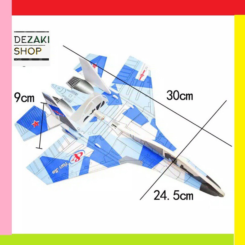 Mainan Pesawat Foam Elektrik | Pesawat Terbang Busa Elektrik Recharge warna abu