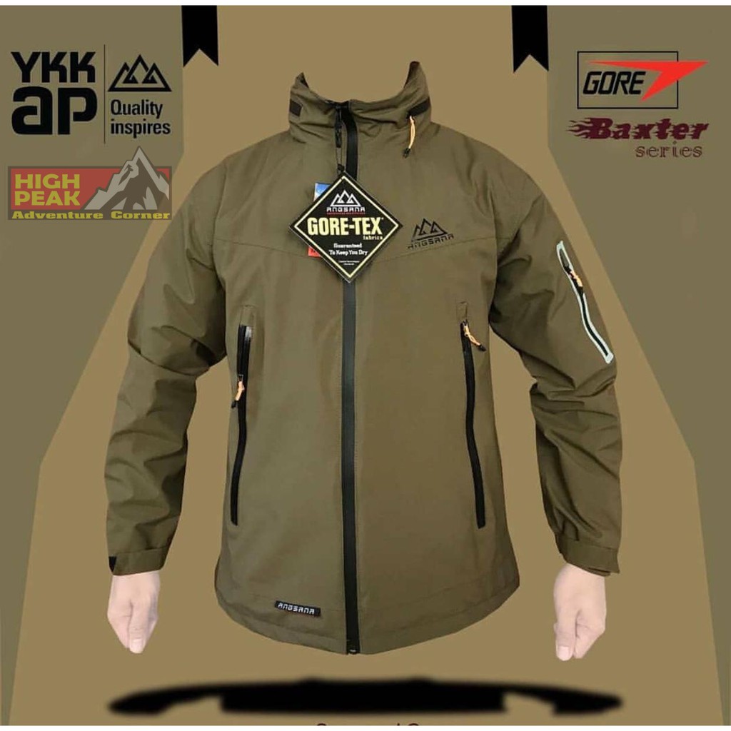 JAKET GUNUNG ANGSANA GORE-TEX / OUTTER HIKING / JAKET DINGIN / JAKET PRIA