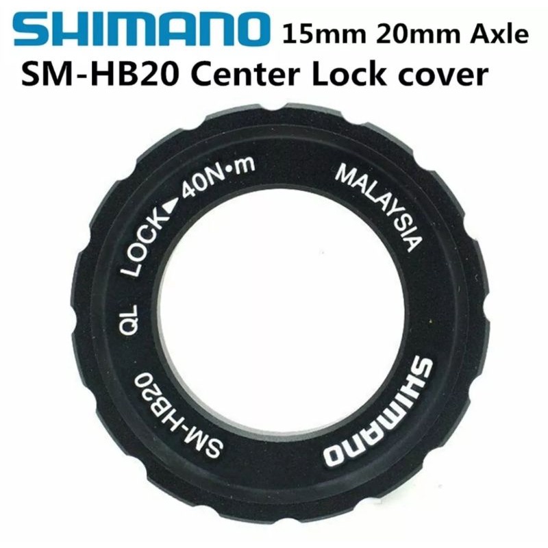 Shimano SM-HB20 Lock Ring Centerlock Bisa MTB Road bike Qr TA12 TA15 TA20 Lockring Center Lock Thru Axle TA 12 15 20 Rotor Disc Brake Hub Freehub RT900