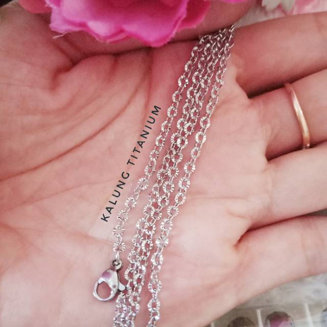 KALUNG TITANIUM SINARAN KALUNG ANTI KARAT ukuran 0.5 , 0.6, 0.8