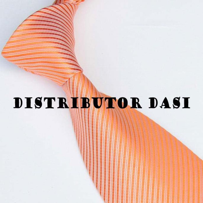 Dasi Pria Orange Muda Peach Motif Salur 3 Inch 8 cm polyester premium ready stok