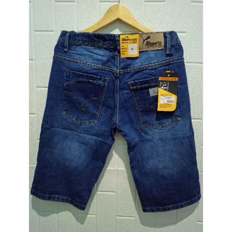 Celana Pendek Lepis Jeans Pria Model Reguler Non Street Merk Cardenal B-Hanz Premium Original Celana Pendek Jeans Denim Standar Sampai Bawah Lutut Tebal Ukuran Standar dan Jumbo 3/4 Setengah Tiang 27 28 29 30 31 32 33 34 35 36 37 38