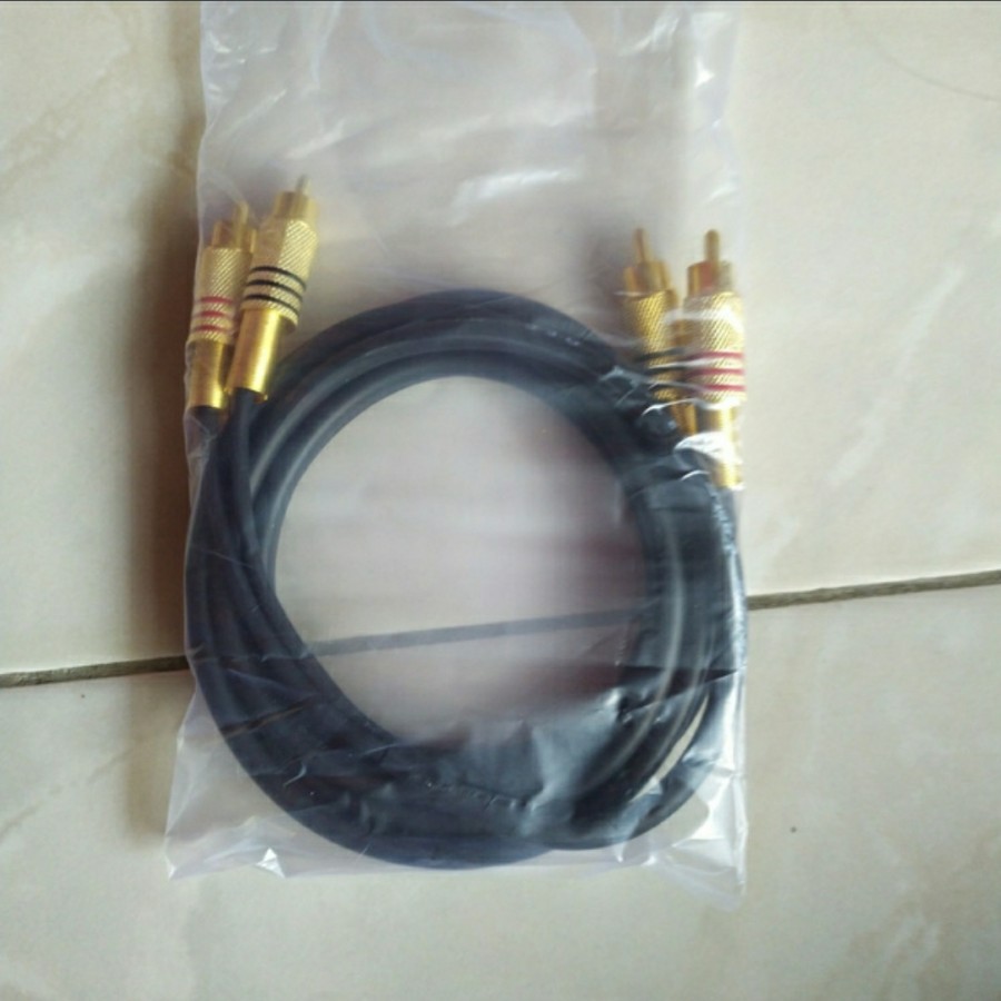 Kabel speaker rca to rca 5 meter cable canare 5 m