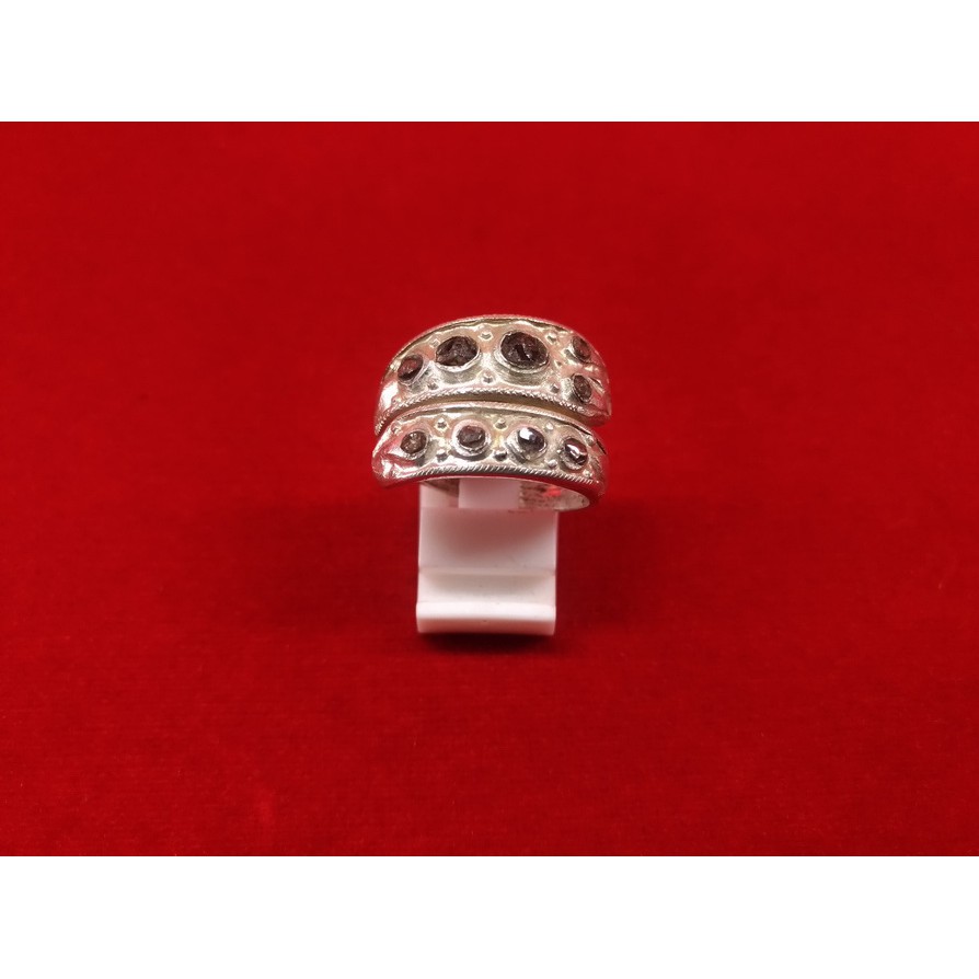 Cincin Ulan Ulan Motif Kuno Mata Intan